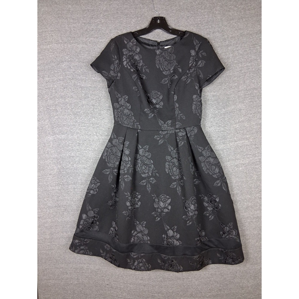 Eliza J Womens Dress 4 Black Floral Print Mini Party‎ Evening Cocktail Formal